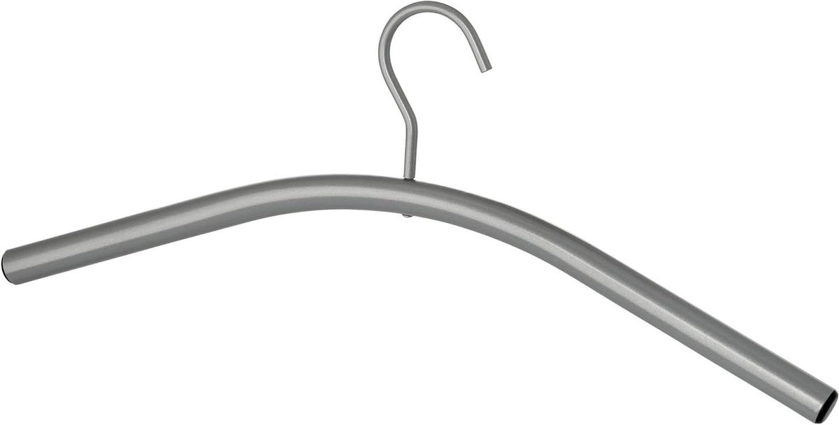 Kleerhanger - Hanger Kleding - Kleding Opbergen - Gepoedercoat Metaal - 45 x 17 cm - Zilver Mat