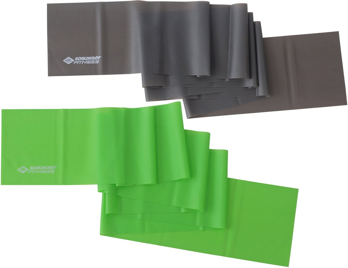 Schildkröt fitness elastieken set - latexvrij - 2 stuks - training.