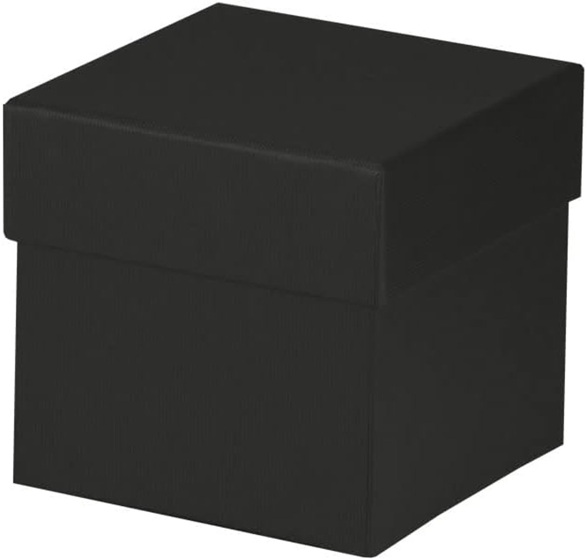 Kartonnen Doos - Vierkante Doos - Opslag en Decoratie - Stevig Karton - 105x105x105 mm - Zwart