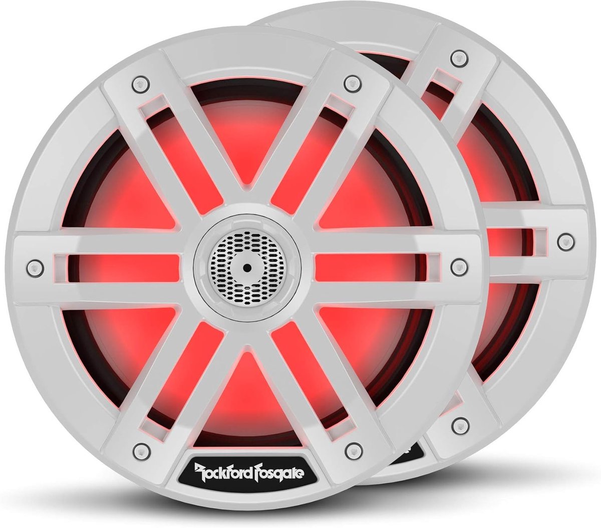Marine Luidspreker - Waterdichte Speaker - Buiten Gebruik - Instelbare LED Verlichting - 20 cm - Wit