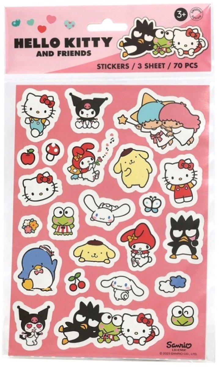 Micki Hello Kitty - stickerset voor kinderen en knutselen.