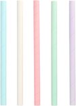 Bio papieren Bubble Tea rietjes pure 12 mm · 20 cm bruin