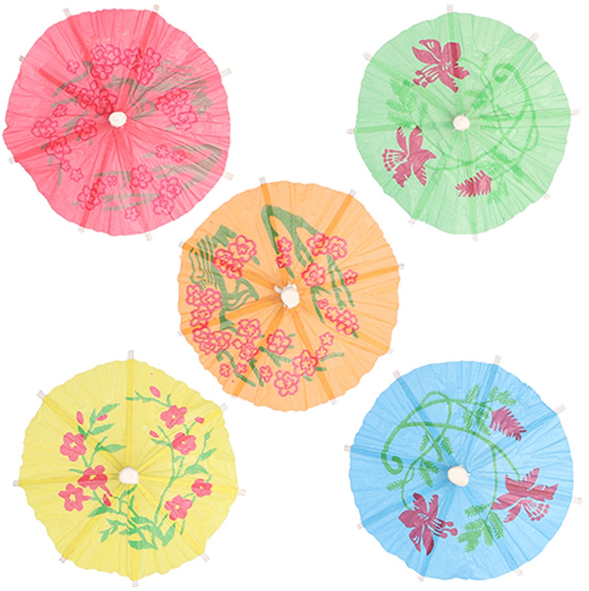 12x 144 Decoprikkers 10 cm assorti kleuren Eisschirmchen Asia