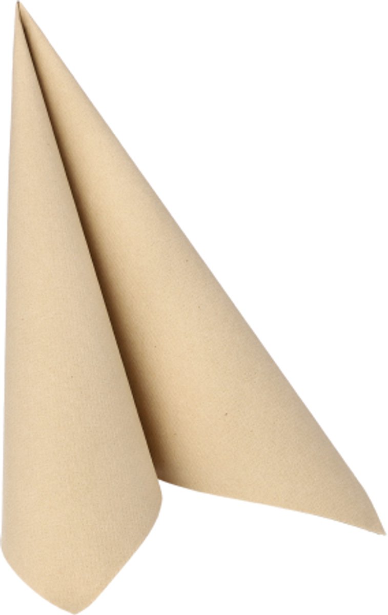 Servetten zandkleurig - 1/4 gevouwen - 40x40cm - 250 st/ds