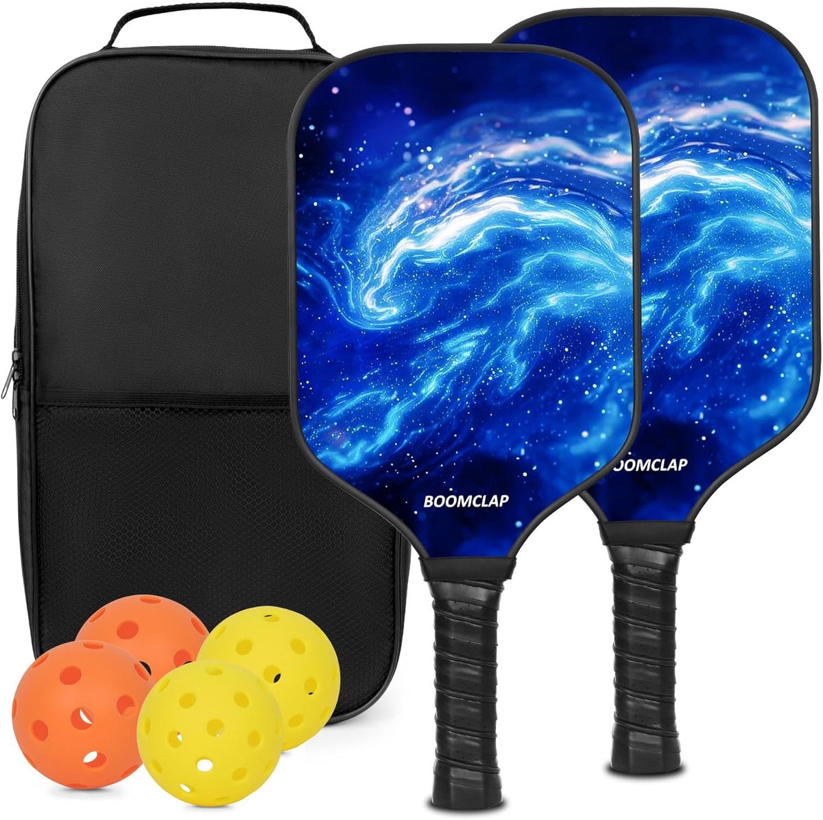 Pickleball Rackets Set - Sport Rackets - Buiten Spelen - Glasvezel Oppervlak - 40 x 20 cm - Blauw