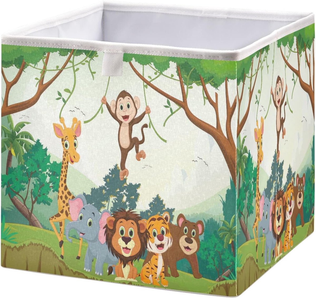 Opbergmand - Opbergdoos Bak - Speelgoed Opbergen - Inklapbaar Waterdicht - 40x27x18 cm - Multi Color