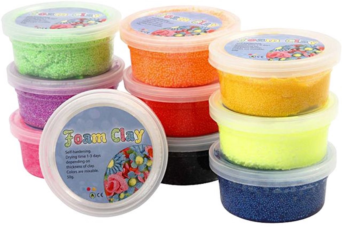 Foam Clay® Startset van 10 kleuren - Boetseren - Aan de lucht drogende klei — afbeelding 5