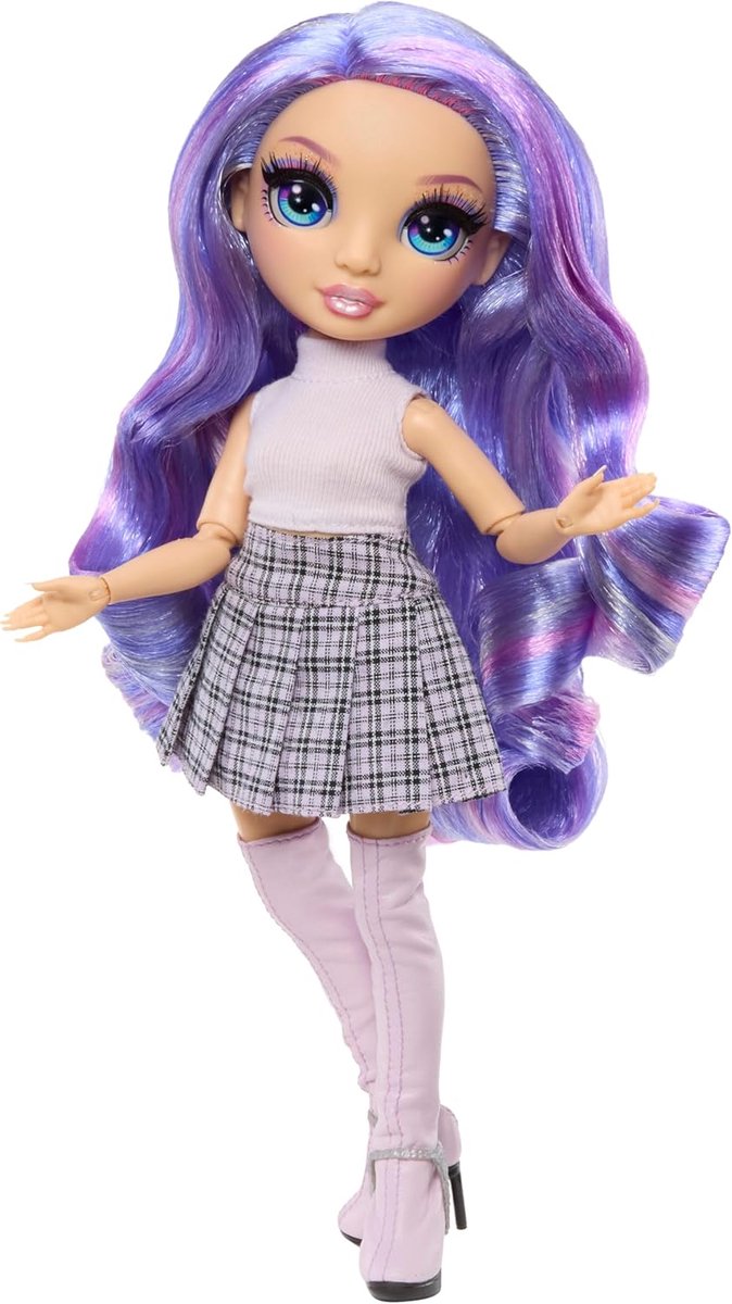 Modepop - Stijlicoon pop - Fantasierijk spelen - 13 Beweegbare scharnierpunten - 28 cm - Violet — afbeelding 4