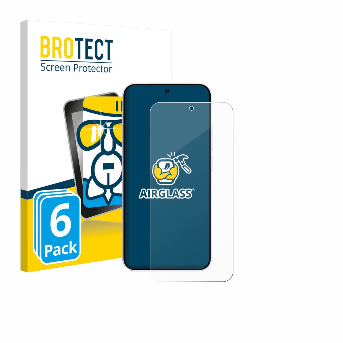 Screenprotector 6 Stuks voor Vivo X300 FE Beschermglas transparant