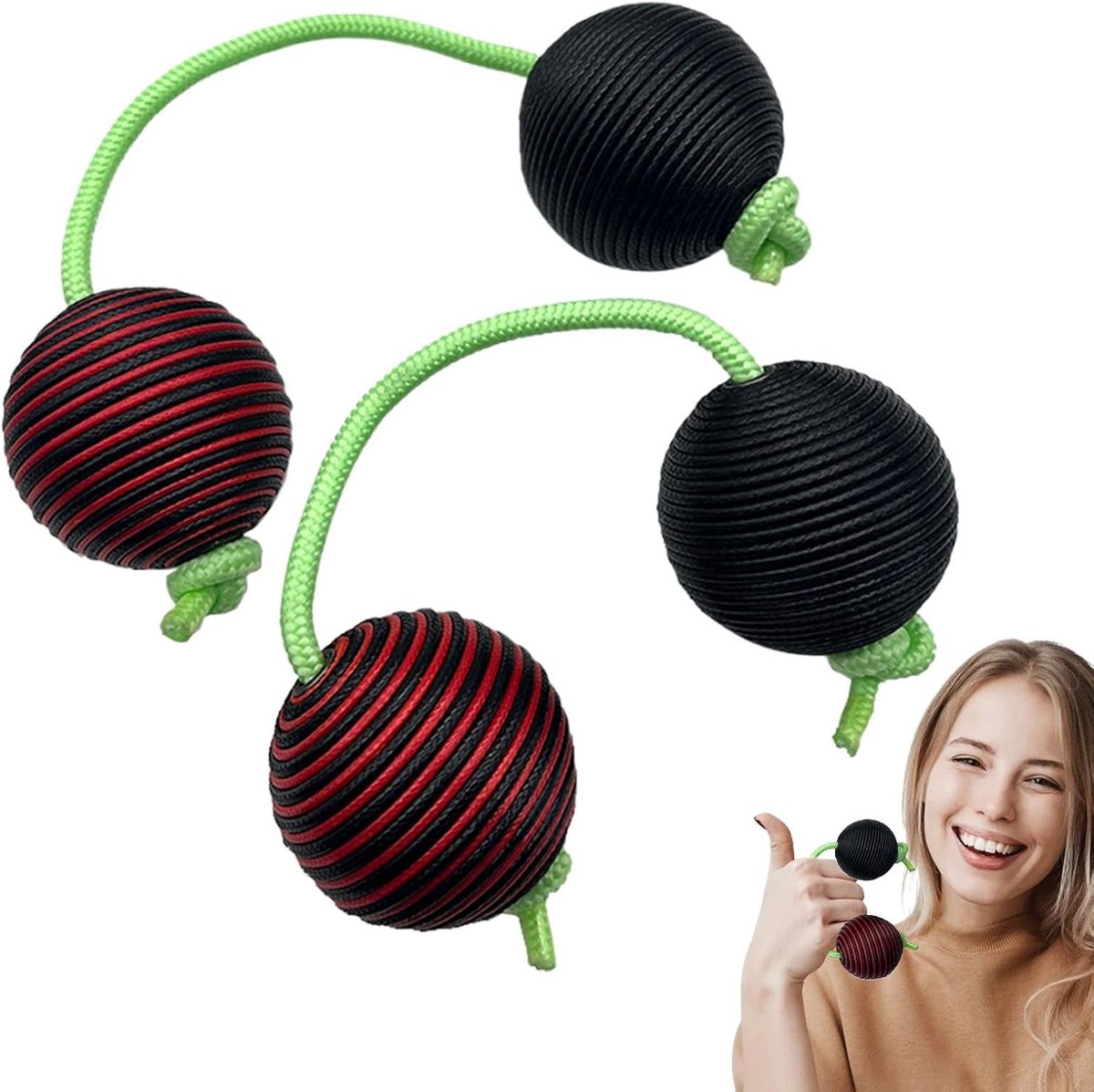 Muzikaal Ei - Percussie Instrument - Ritme Training - Draagbaar Ontwerp - 12 cm Lengte - Zwart/Rood