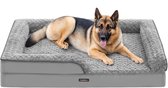 Feandrea PGW254G01 - Coussin orthopédique pour chien - mousse alvéolée - housse amovible en peluche