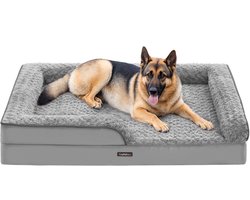 Feandrea - Hondenmand - Orthopedisch Hondenbed voor Grote Honden - Waterdicht Hondensofa - Afneembare Pluche Hoes