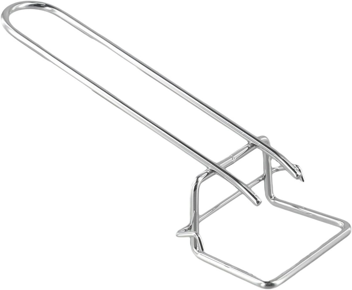 BBQ Roosterhouder - Grill Clip - Veilig Grillen - Afneembare Handgreep - 17 x 5 x 3 cm - Zilver