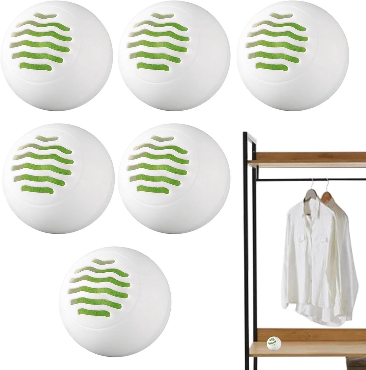 Geur Absorberende Ballen - Luchtverfrissers - Schoenen Kasten - Draagbaar Compact Design - 35g 6 Stuks - Ananas Geur