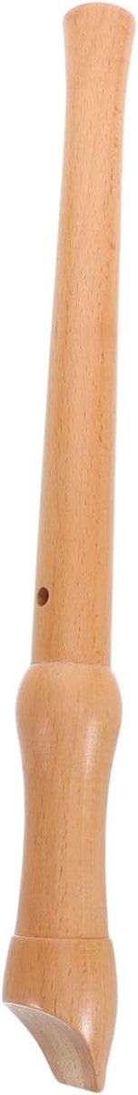 Houten Blokfluit - Muziek Instrument - Beginner Leren - Acht Gaten Ontwerp - 32cm Lengte - Khaki