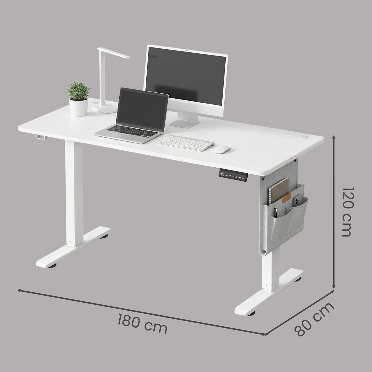 SONGMICS - Zit Sta Bureau - Geheugenfunctie voor 4 Hoogtes thumbnail 2