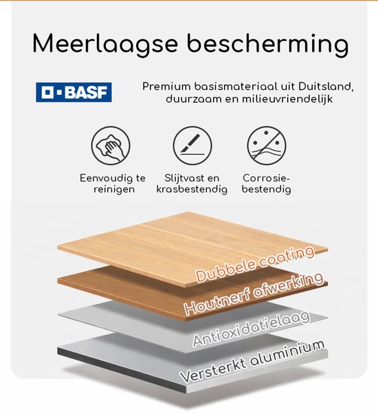 Naturehike Rollable Campingtafel - Lichtgewicht & Duurzaam - 115 × 60 cm - Aluminium van Naturehike — afbeelding 3