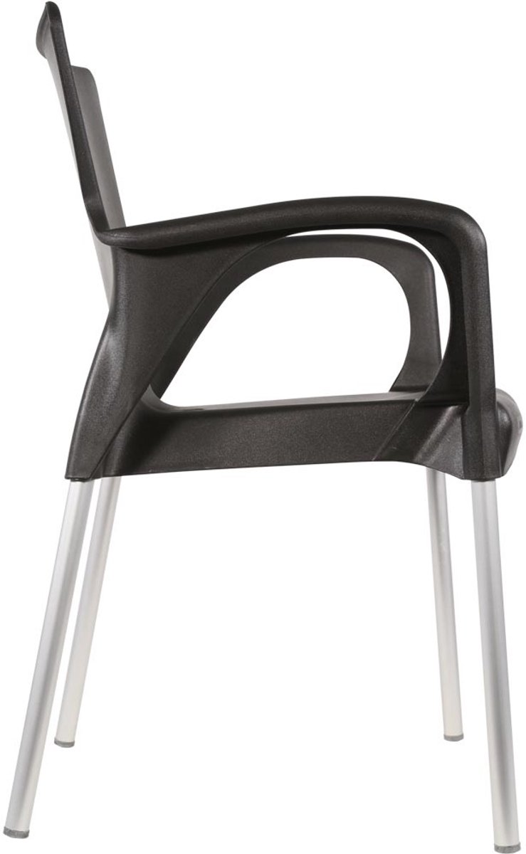 Lesli Living Bistrostoel Bella - Zwart - 52x55x85cm