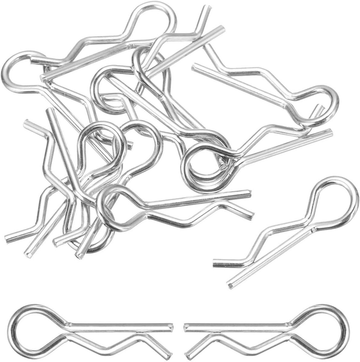 12 Stuks Buigbare Body Clips - Universele R Pins voor RC Auto's - Vervangingsonderdelen voor 1/16 en 1/18 Schaal RC Voertuigen