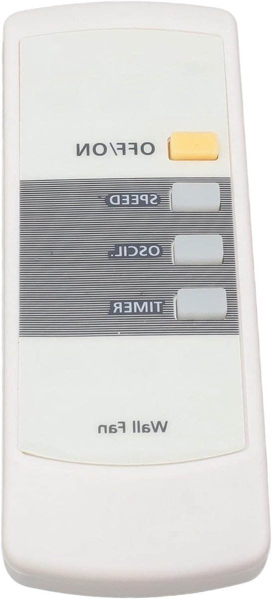 Multifunctionele afstandsbediening voor wandventilator, compact en lichtgewicht, ideaal voor thuisgebruik, inclusief 2 AA-batterijen
