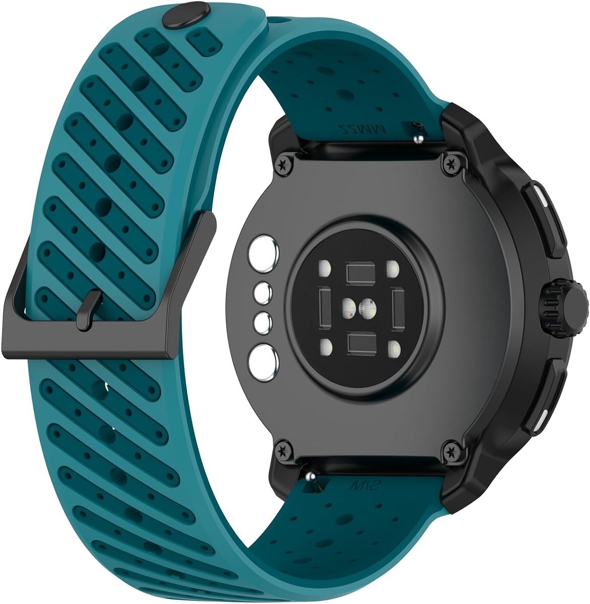 Silicone Horlogeband Vervanging voor Suunto Race 2, Ademend Ontwerp met Sleuven voor Comfort en Stijl, Duurzaam en Verstelbaar thumbnail 2