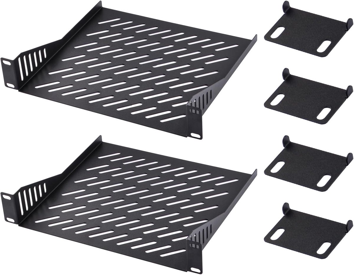 Geventileerde Montageplank 1U voor 10 Inch Rack en Kast