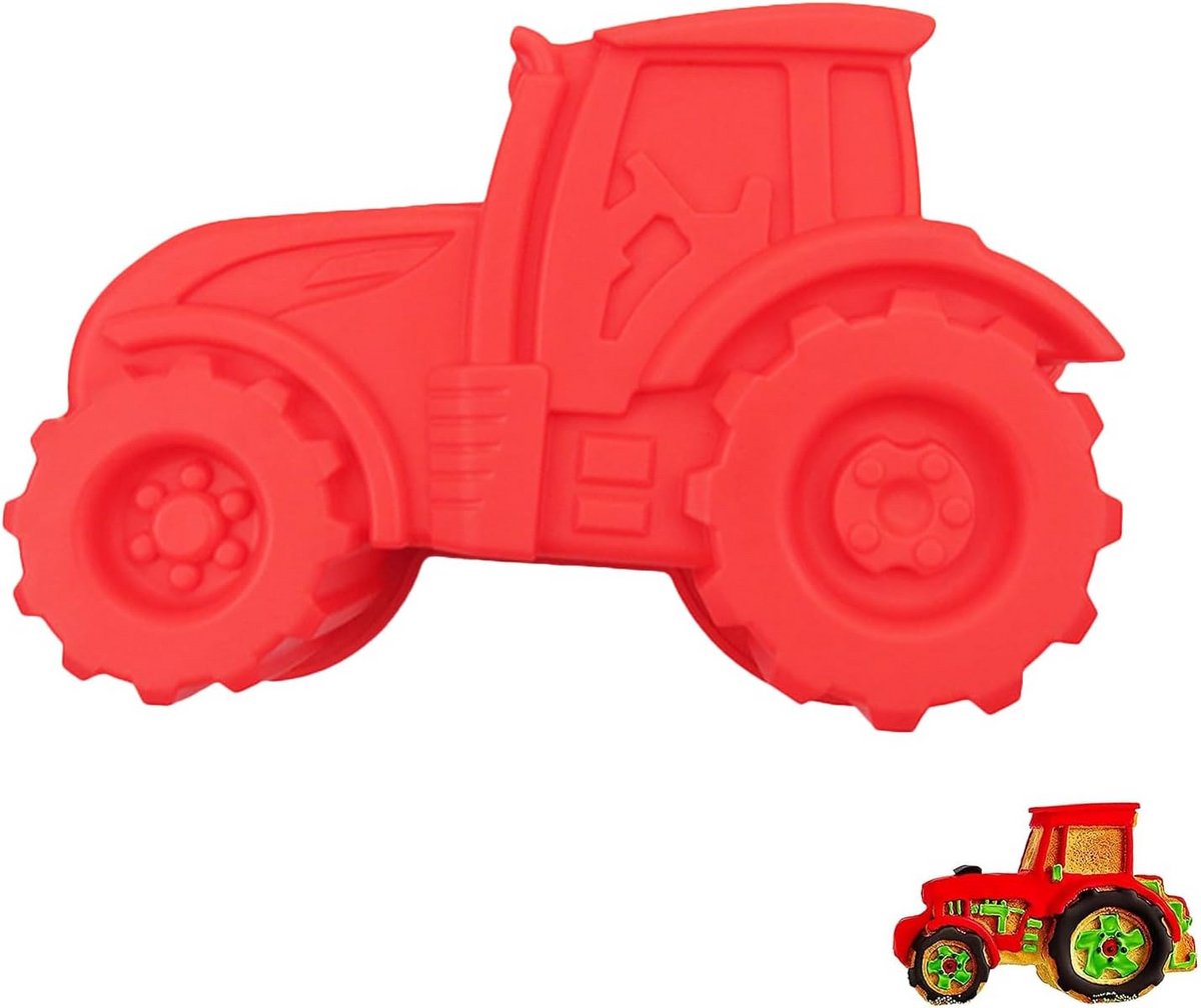 Flexibele 3D Tractor Bakvorm - Siliconen Vorm voor Cake, Brood en Desserts