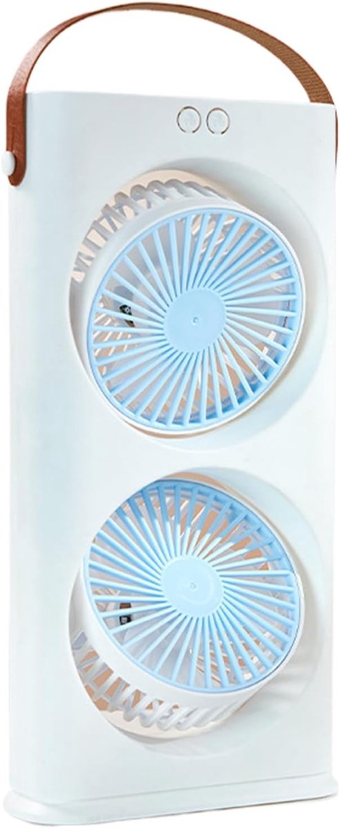 Tafel Ventilator - Persoonlijke Koeler - Directe Verfrissing - 90 Graden Verstelbaar - 32x65x32 cm - Blauw