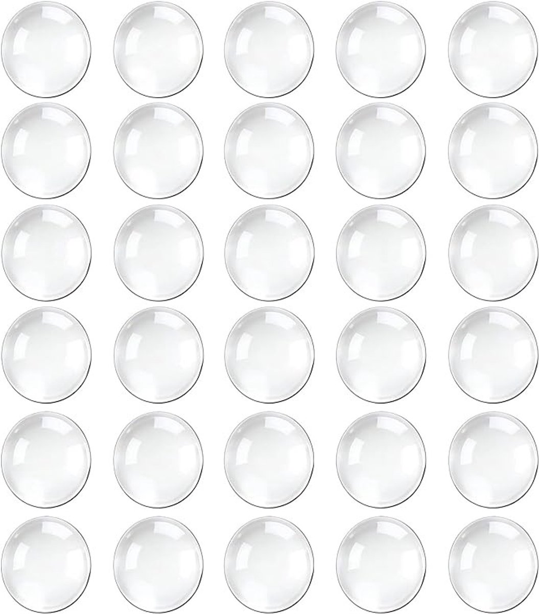 Transparante rubberen deurstopper set - 30 stuks zelfklevend