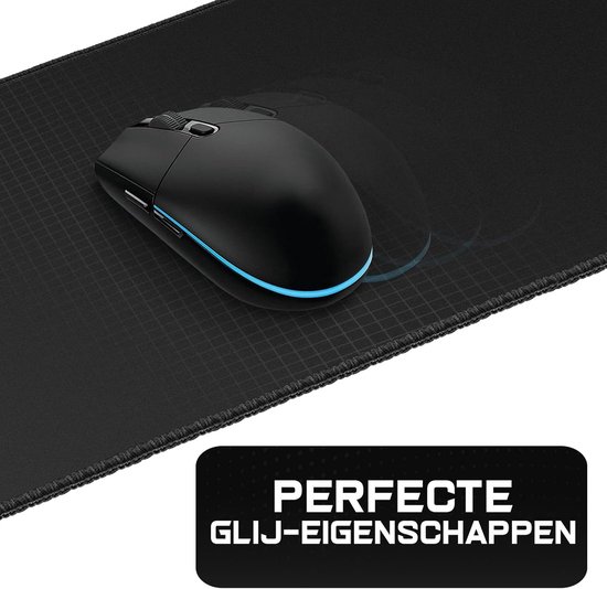 Gaming Muismat - Bureau Onderlegger - Snelheid Precisie - Randvrije randen - 28x20cm - Zwart — afbeelding 3