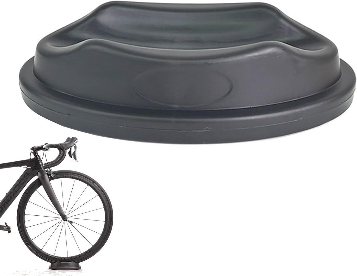Voorwielsteun voor Fietstrainers met Schuimrubberen Padding - Geschikt voor Mountainbikes en Racefietsen - Afmetingen 22,5 × 12 × 6 cm