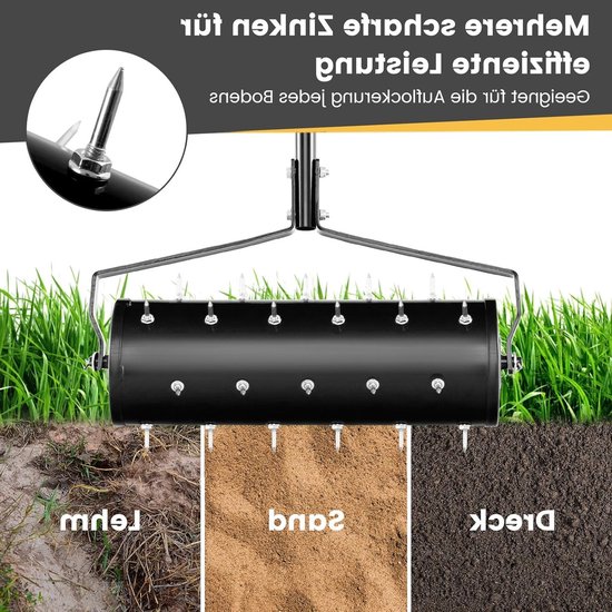 Gazonbeluchter - Prikrol Gras Beluchten - Beluchtingsrol Grasmat - Grasverbetering — afbeelding 2