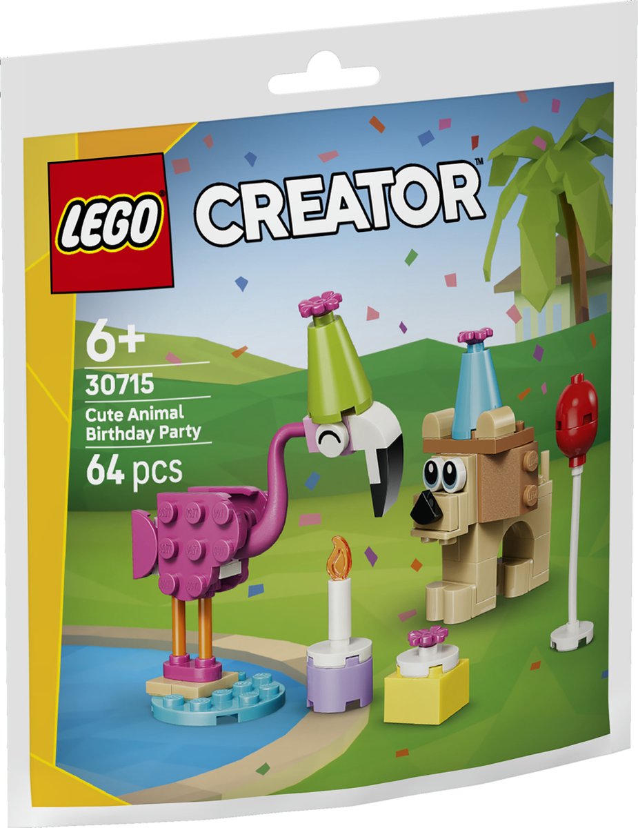 LEGO Creator - Schattige Dierenverjaardag (paperbag) - 30715 – foto 6