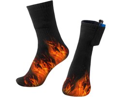 Elektrische Sokken - Verwarmde Sokken - Buitenactiviteiten Warm - Oplaadbare Batterij - Unisex Maat - Zwart