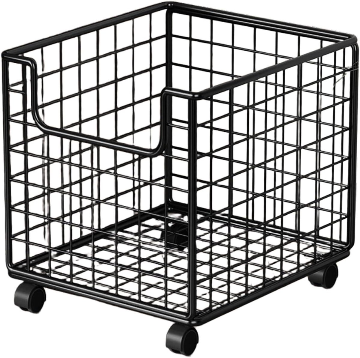 Keuken Rolwagen - Opbergrek Trolley - Ruimte Organiseren - 360 Graden Wielen - 3 Lagen - Zwart