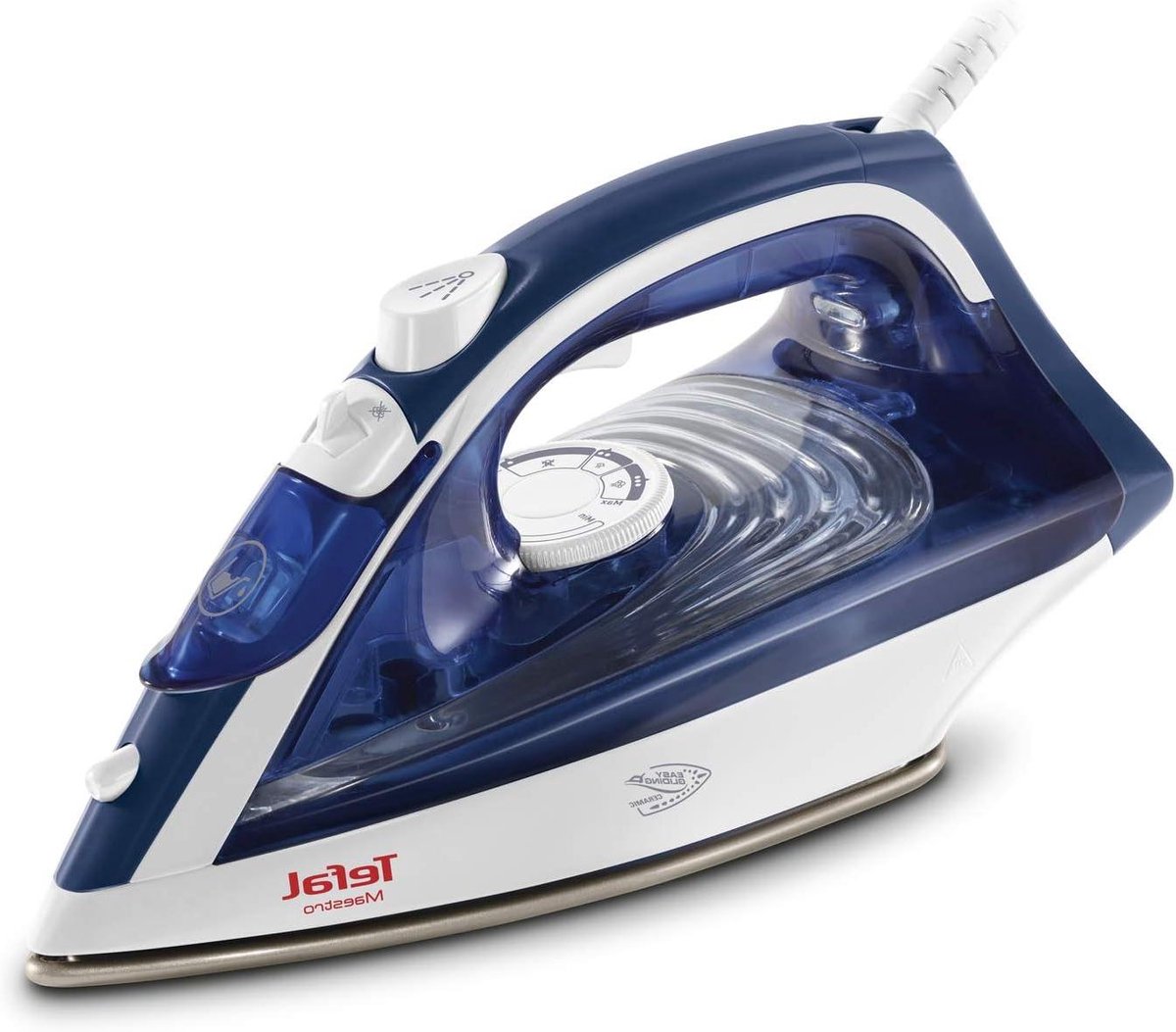 Stoomstrijkijzer - Kreukvrij maken - Kleding strijken - Keramische strijkzool - 2300 Watt - Blauw