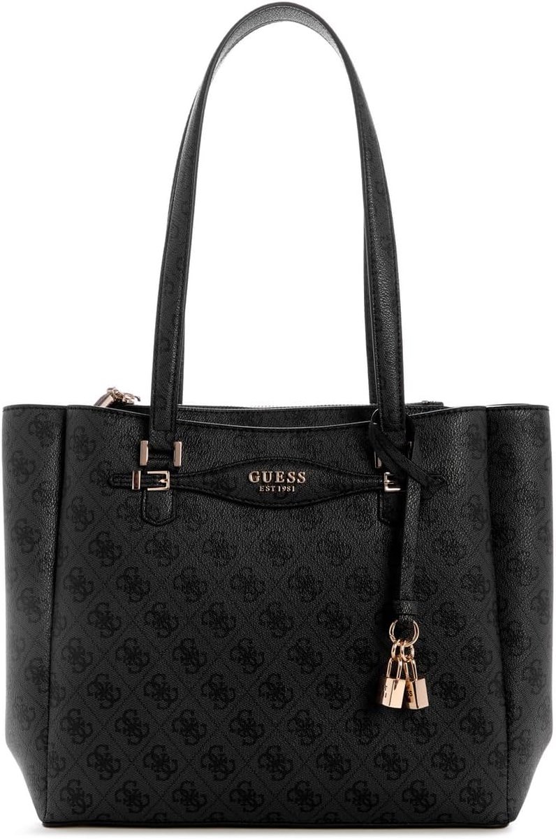 Dames Tote Tas - Handtas Schoudertas - Dagelijks Gebruik - Meerdere Vakken - 50 cm - Zwart