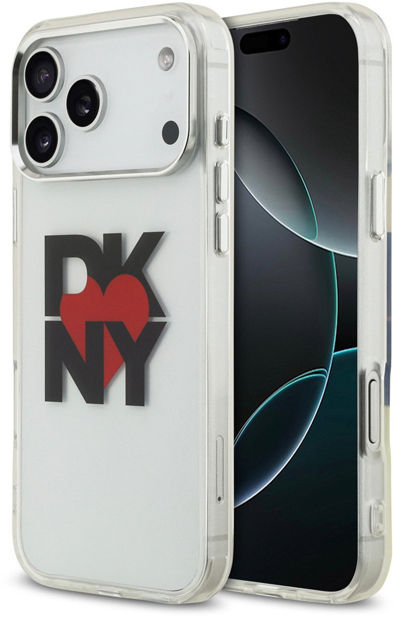 DKNY telefoonhoesje voor iPhone 17 Pro Max - schokbestendig - Translucent Zwart