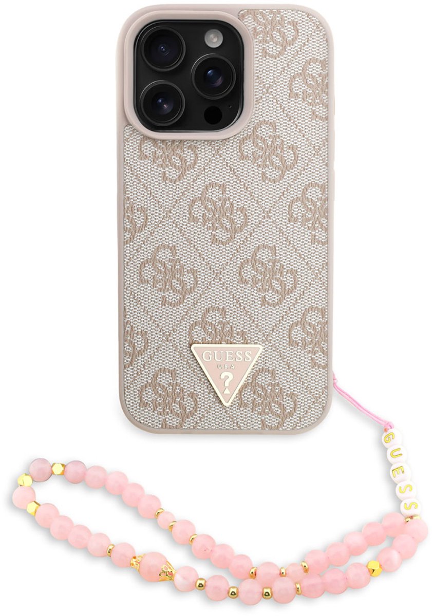 Guess telefoonhoesje voor iPhone 16 Pro - MagSafe - Pink