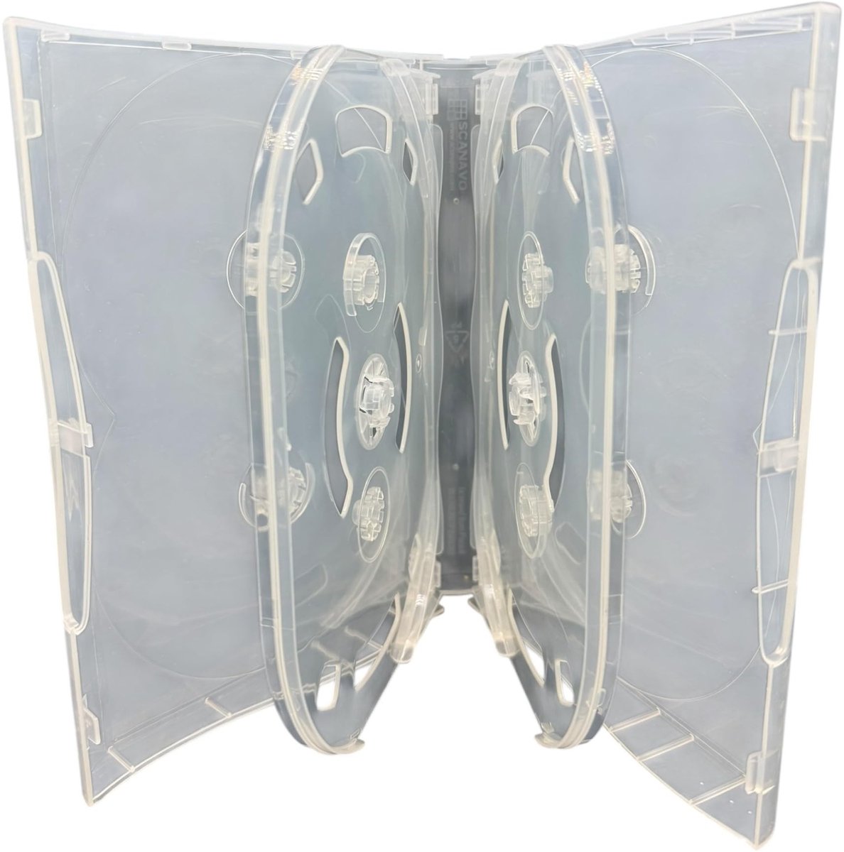 SPHProducts - Clear DVD Case - 10 Weg - Compact - Geschikt voor 10 Schijven - DVD Opslag - Bescherming voor Media