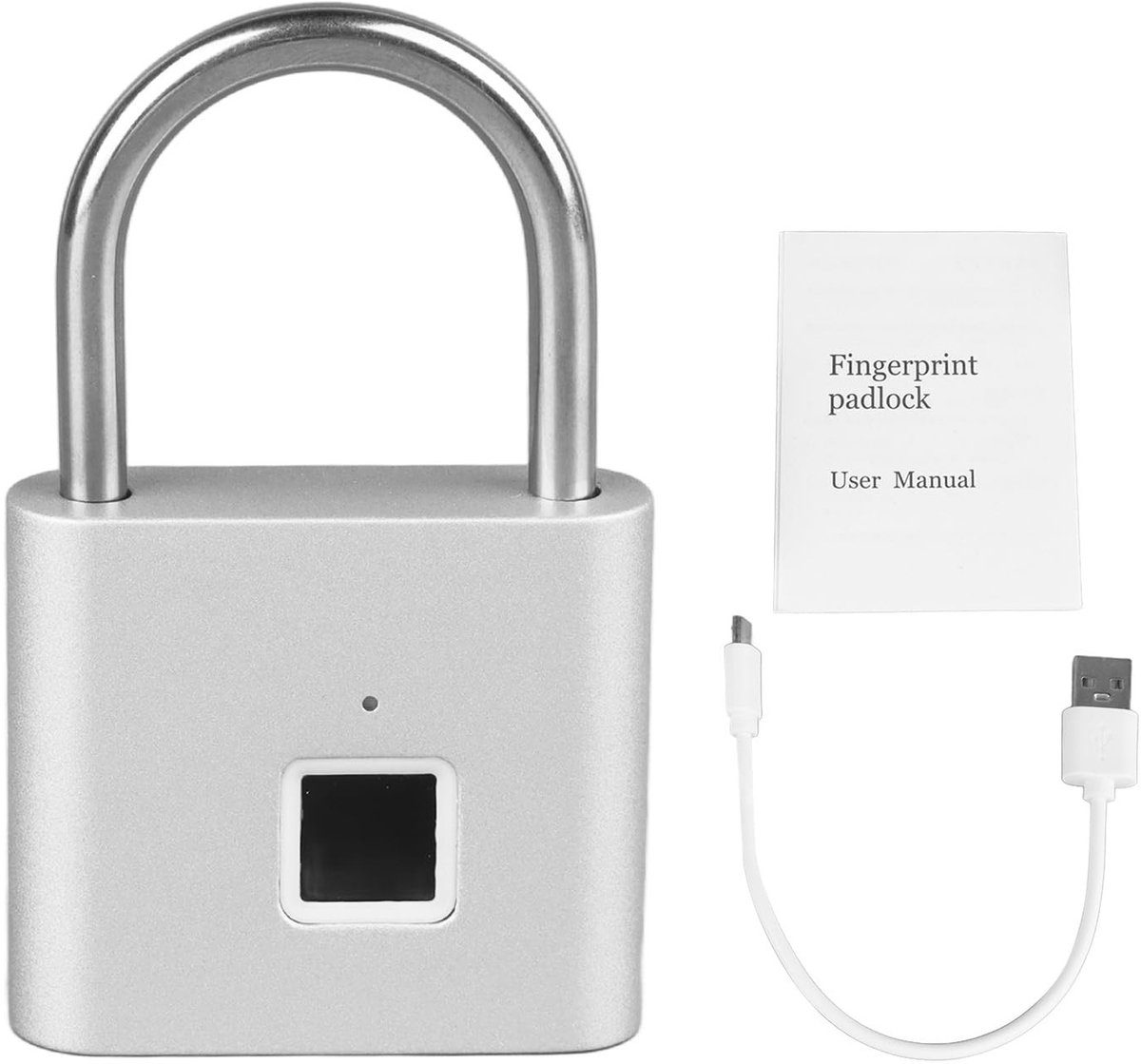Smart Bluetooth Vingerafdruk Hangslot - Oplaadbaar, Waterdicht & Biometrisch