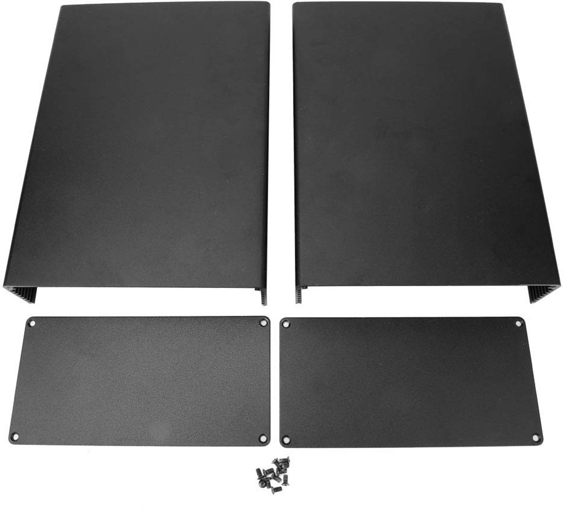 aladdien - Projectdoos Aluminium - Koelbehuizing - Warmteafvoer - 80 x 160 x 220 mm - Bedradingsdoos - Geschikt voor Elektronica - Aluminium