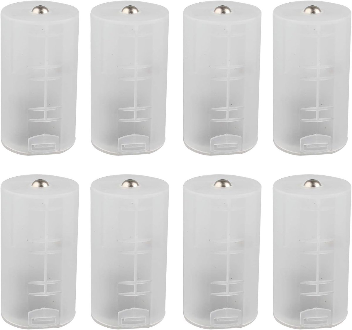 aladdien - Batterijadapter - Universeel - Transparant - Omvormer - Geschikt voor AA en D formaat batterijen - Batterijhouder - Omvormingskoffer - Do...