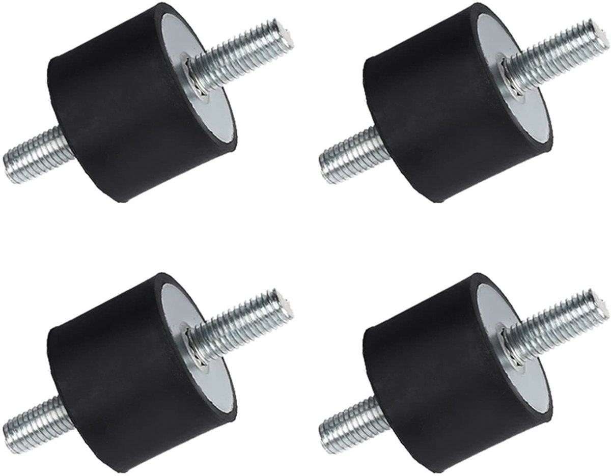 aladdien - M10 Rubberen Buffer - Trillingsdemper voor Luchtcompressor - Anti-vibratie Rubberen Demper - 4 Stuks - Geschikt voor Motor en Lasmachine ..