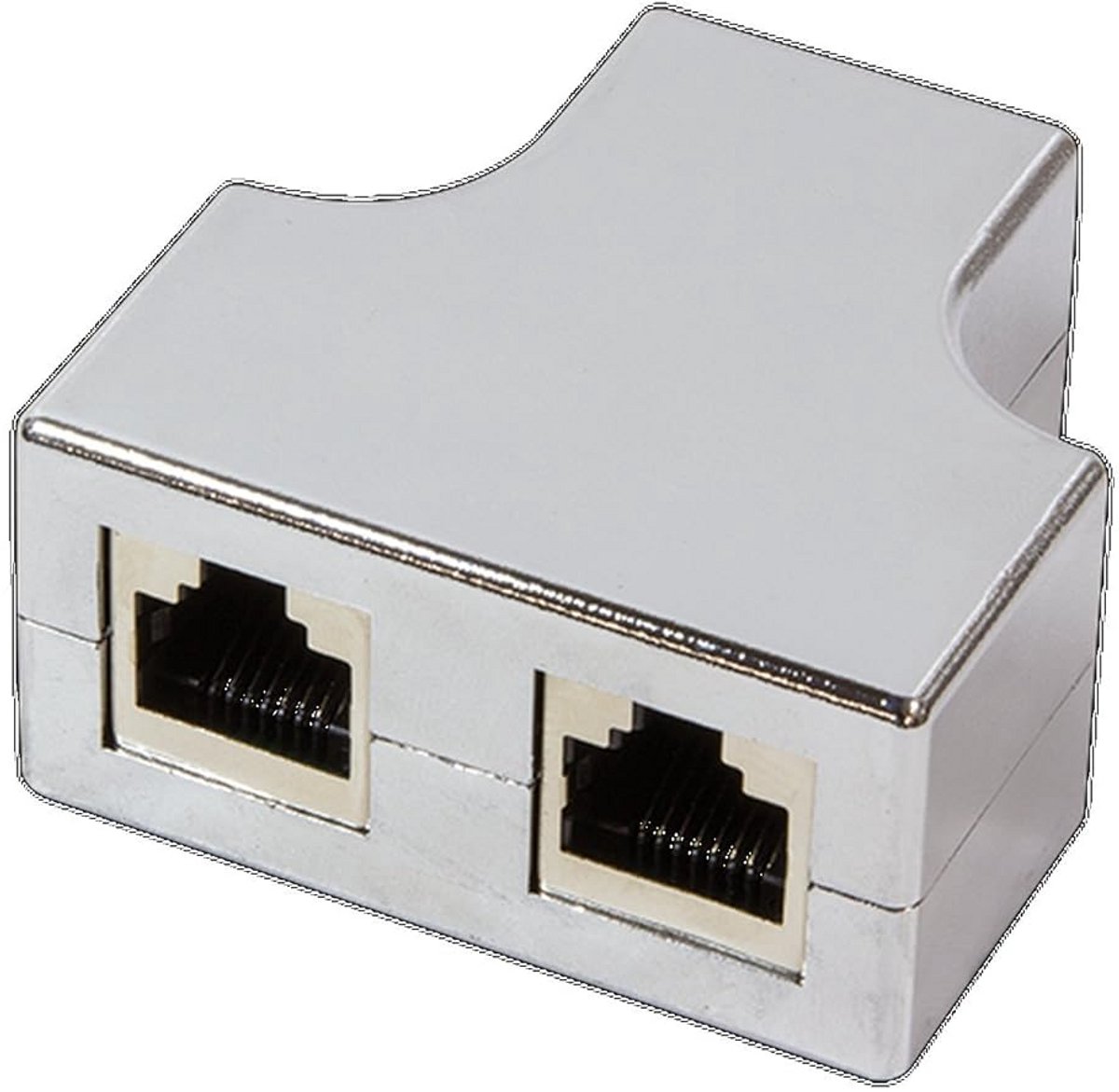 Modulaire RJ45 T-adapter voor Netwerkkabels