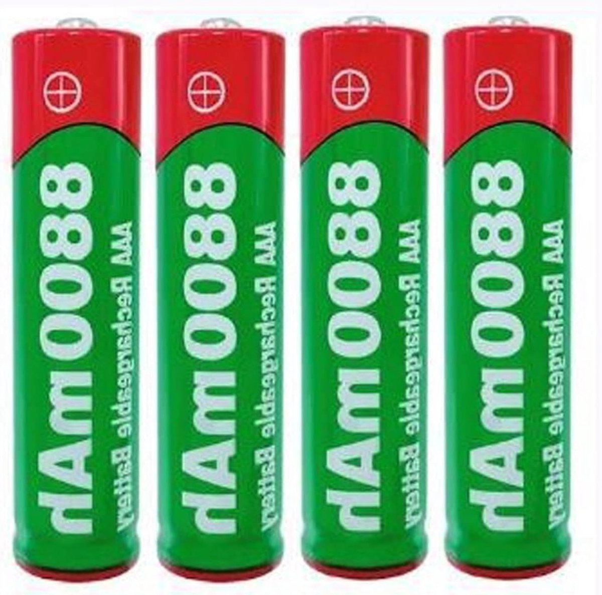 Oplaadbare Batterijen - AA Accu's - Apparaten Voeden - Hoge Capaciteit - 8800 mAh - Zwart