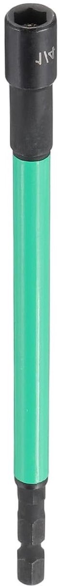 Moerdraaier - Dopsleutel bit - Zeskant bevestigen - Magnetische punt - 150 mm lengte - Zwart