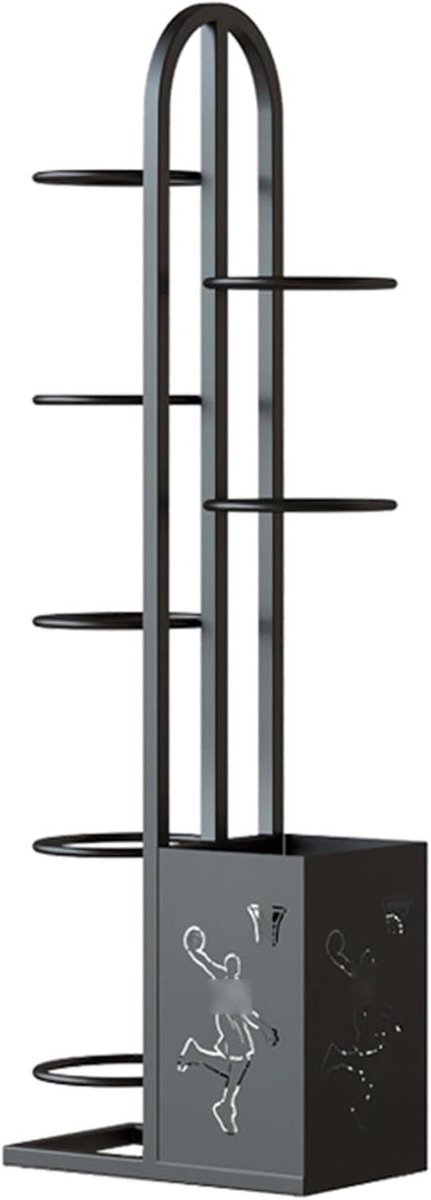 Sportuitrusting Opbergrek - Racket Organizer - Sport Spullen Opbergen - Ruimtebesparend Ontwerp - 41 x 22 x 140 cm - Zwart
