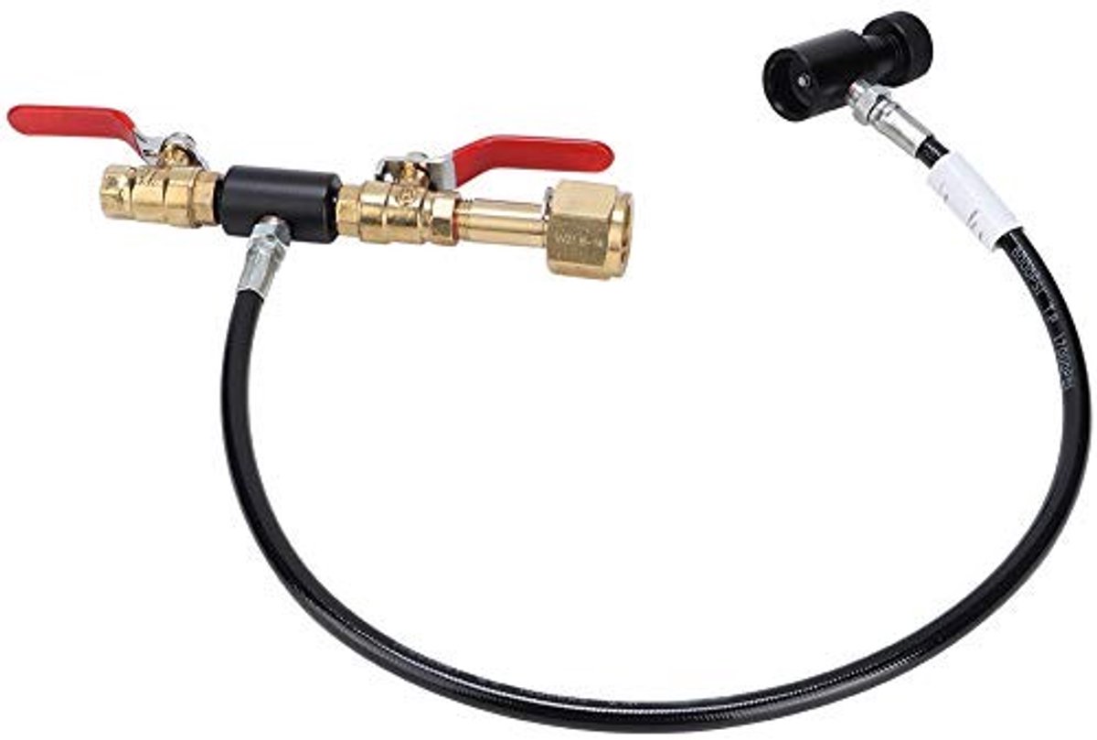 aladdien - Flessen Vuladapter - Slang voor Soda-Stream - CGA320 Verbinding - Voor Gemakkelijk Vullen - CO2 Flessen - Handig - Accessoire - Geschikt ...