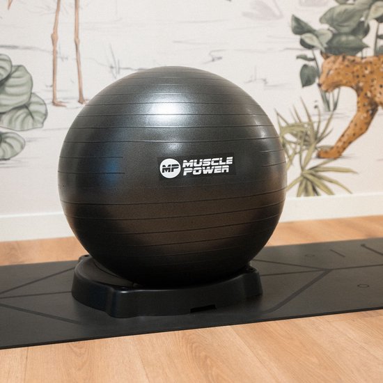 MPOK1204 Gymnastiekbal anti-burst 55 cm zwart — afbeelding 2
